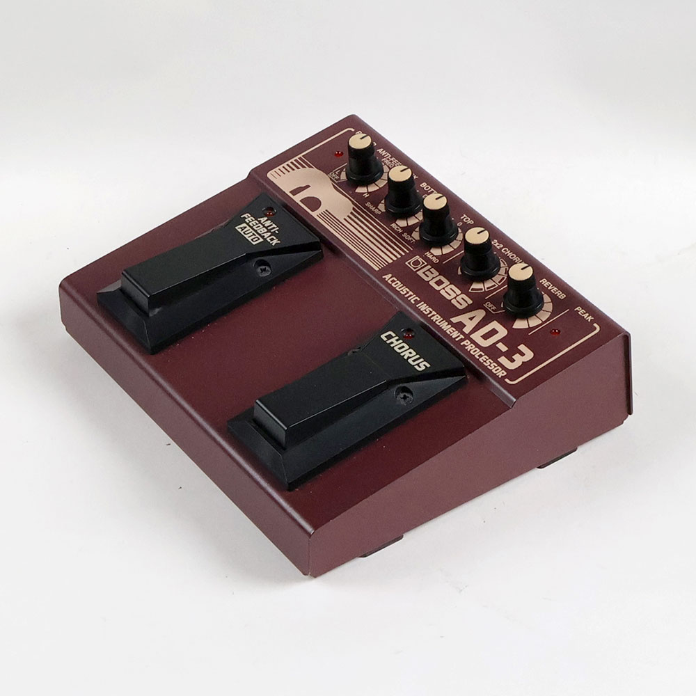 【中古】アコースティックプロセッサー BOSS AD-3 ACOUSTIC INSTRUMENT PROCESSOR ボス ギターエフェクター 全体