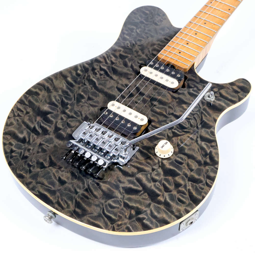 【中古】 エレキギター Music Man AXIS EX Trans Black 1997年製 日本製 ミュージックマン アクシスEX EVHモデルと同じスイッチ位置 トップ