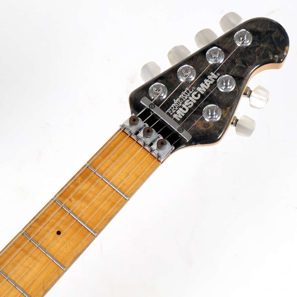 【中古】 エレキギター Music Man AXIS EX Trans Black 1997年製 日本製 ミュージックマン アクシスEX EVHモデルと同じスイッチ位置 ヘッド