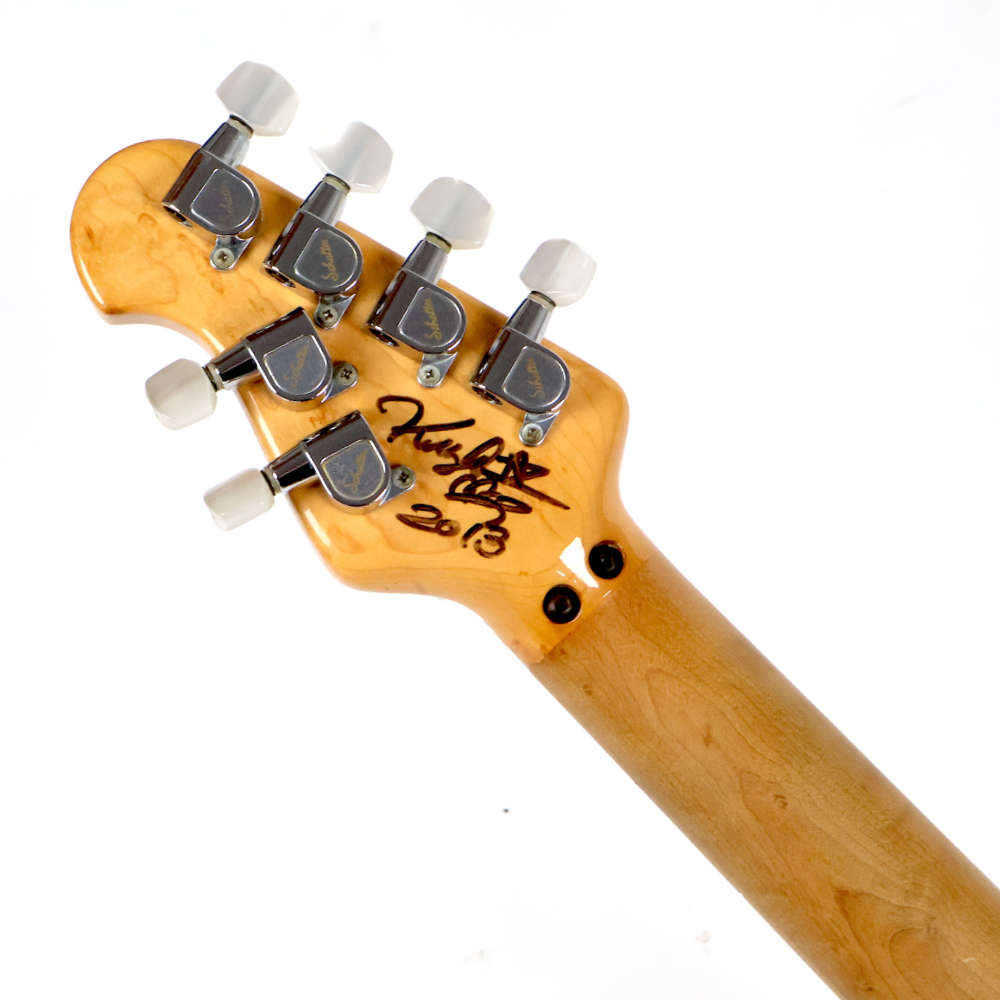 【中古】 エレキギター Music Man AXIS EX Trans Black 1997年製 日本製 ミュージックマン アクシスEX EVHモデルと同じスイッチ位置 ヘッド裏