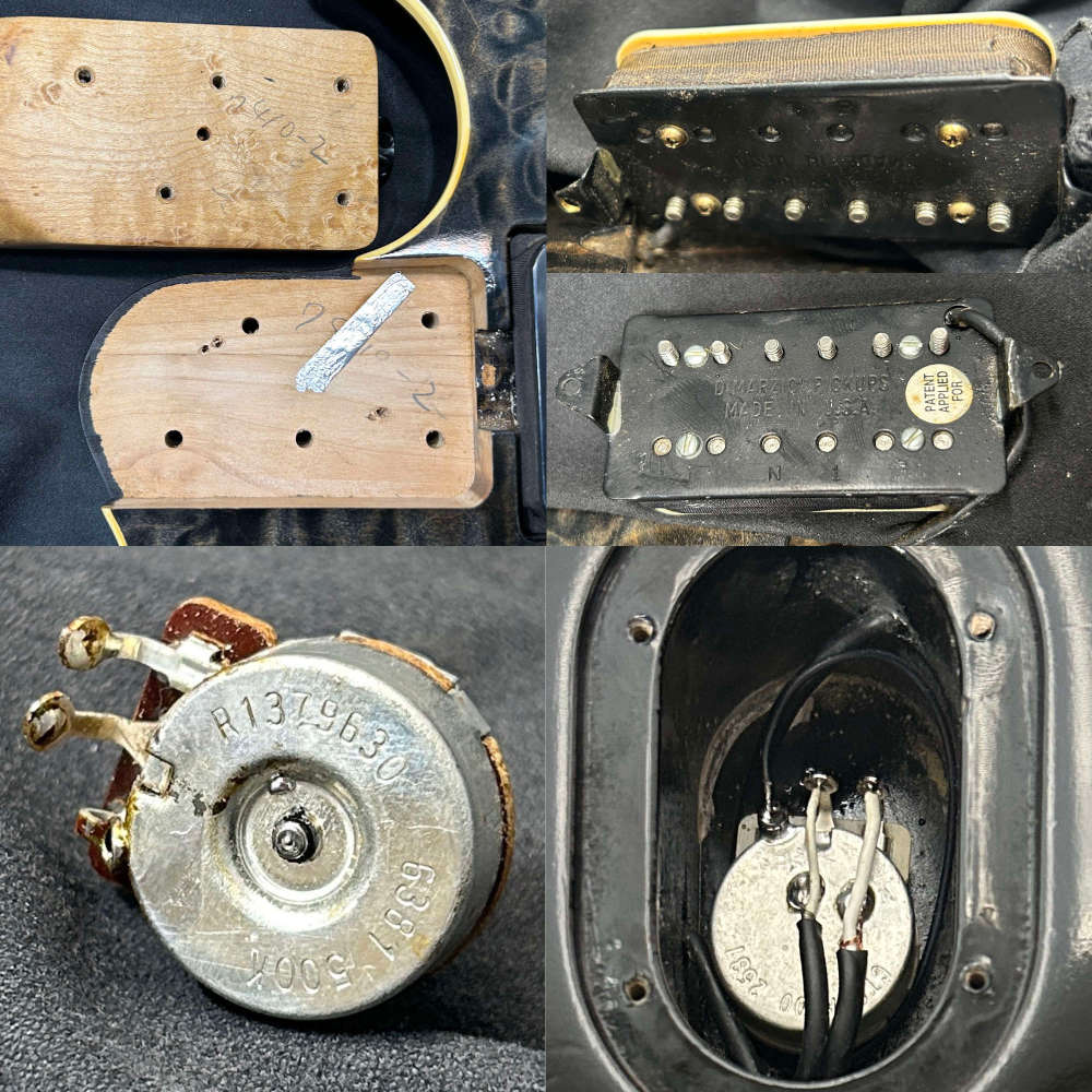 【中古】 エレキギター Music Man AXIS EX Trans Black 1997年製 日本製 ミュージックマン アクシスEX EVHモデルと同じスイッチ位置 内部、ポット