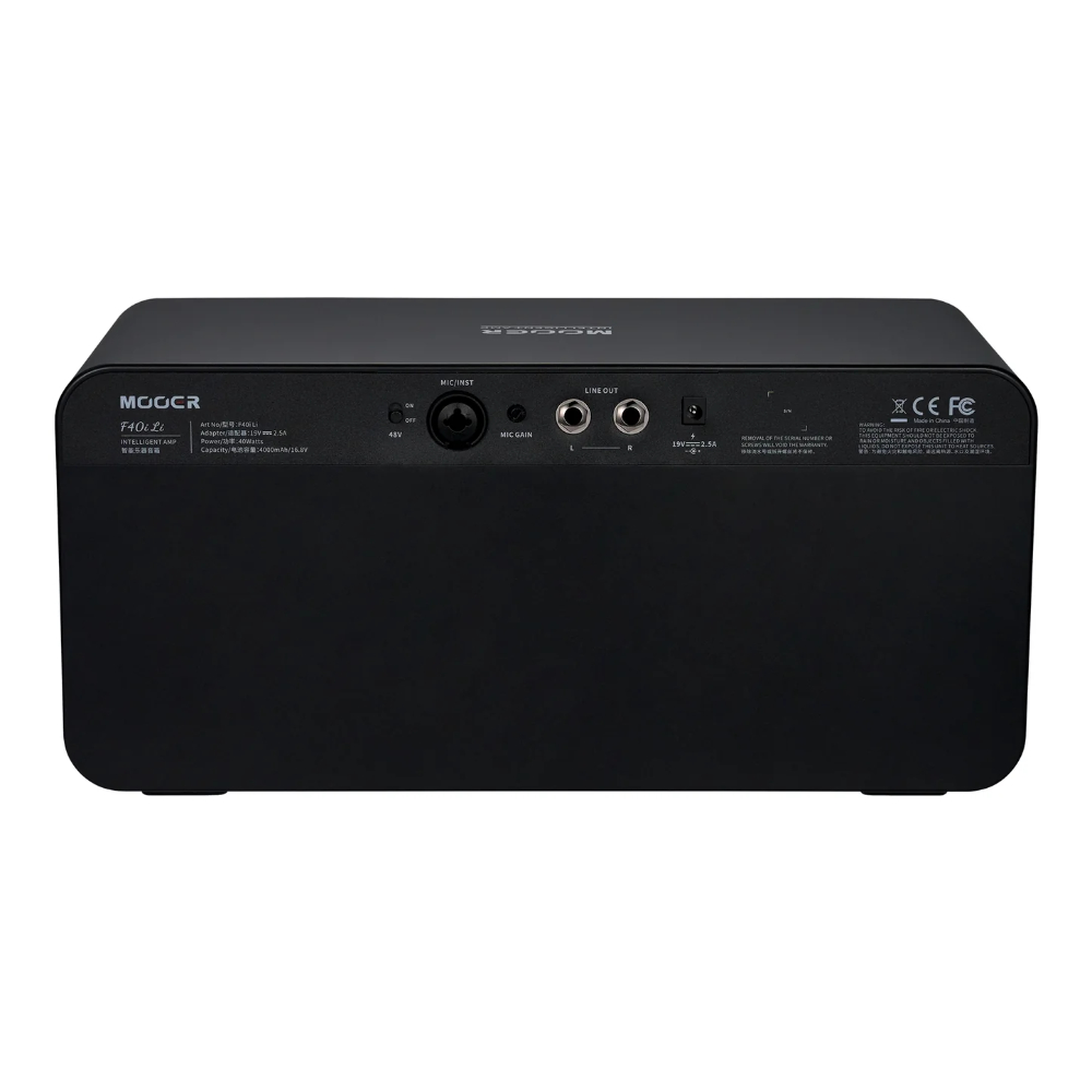 Mooer ムーアー F40i Li Phantom Black ギターアンプ 背面