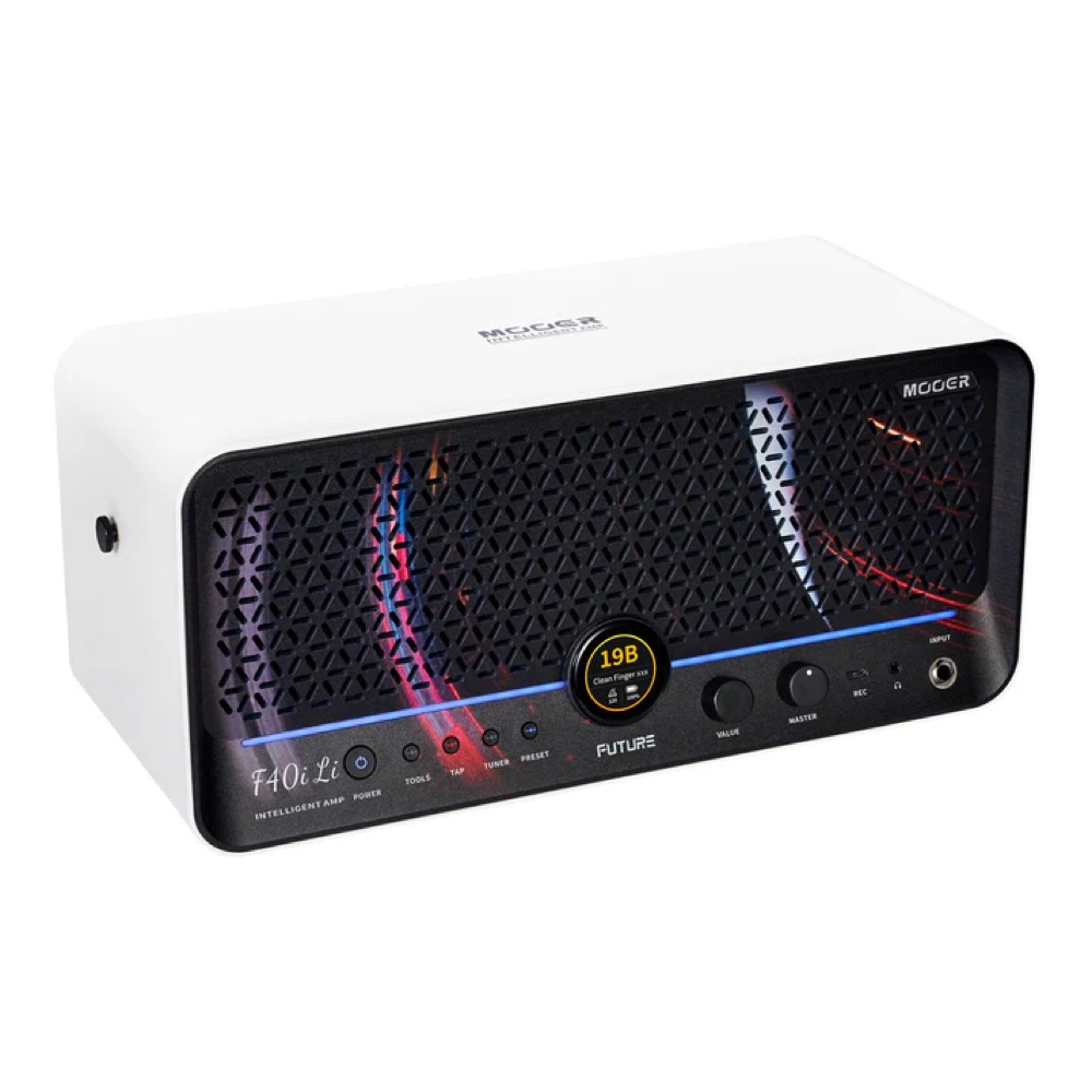 Mooer ムーアー F40i Li Snowfall White ギターアンプ アングル