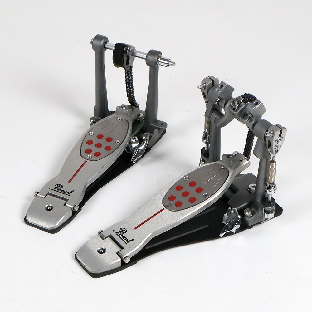 【中古】 ドラムツインペダル パール Pearl P-2052C ELIMINATOR REDLINE DOUBLE PEDAL 全体