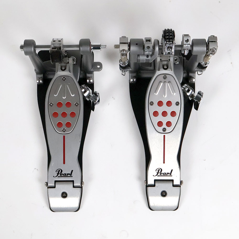 【中古】 ドラムツインペダル パール Pearl P-2052C ELIMINATOR REDLINE DOUBLE PEDAL 正面