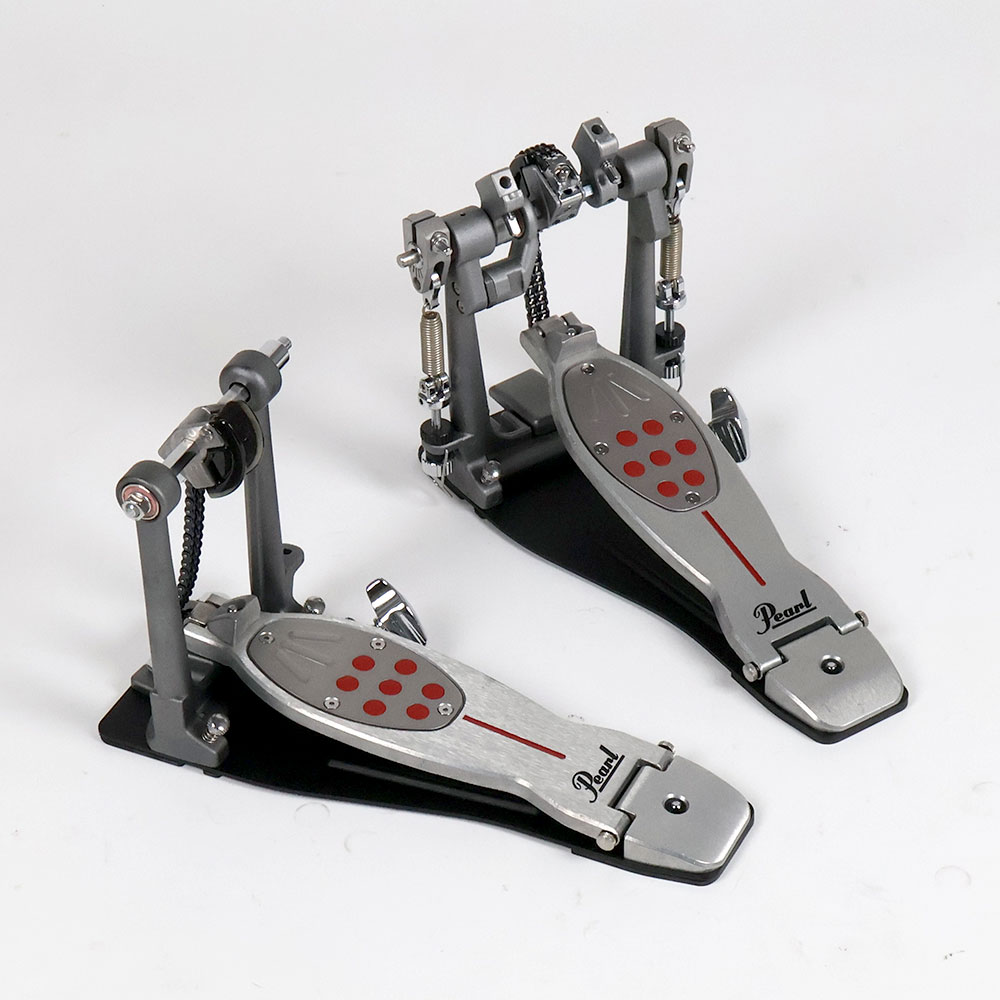 【中古】 ドラムツインペダル パール Pearl P-2052C ELIMINATOR REDLINE DOUBLE PEDAL 全体