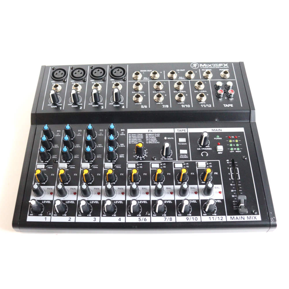 【中古】 MACKIE MIX12FX 12チャンネル エフェクト内蔵 コンパクト ミキサー