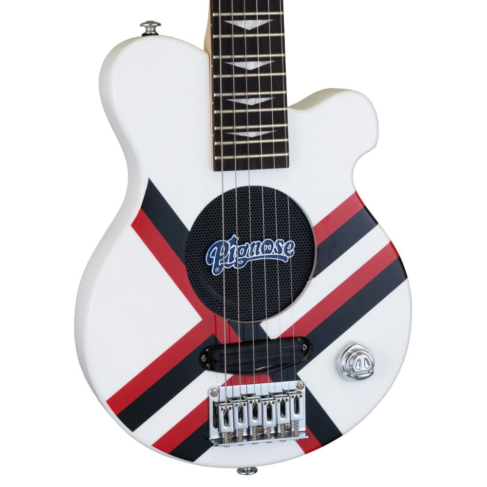 PIGNOSE ピグノーズ PGG-JAIL RS w/Bag 聖飢魔II 地球デビュー40周年ロゴ入り JAIL大橋代官シグネチャーモデル アンプ内蔵エレキギター ボディ画像