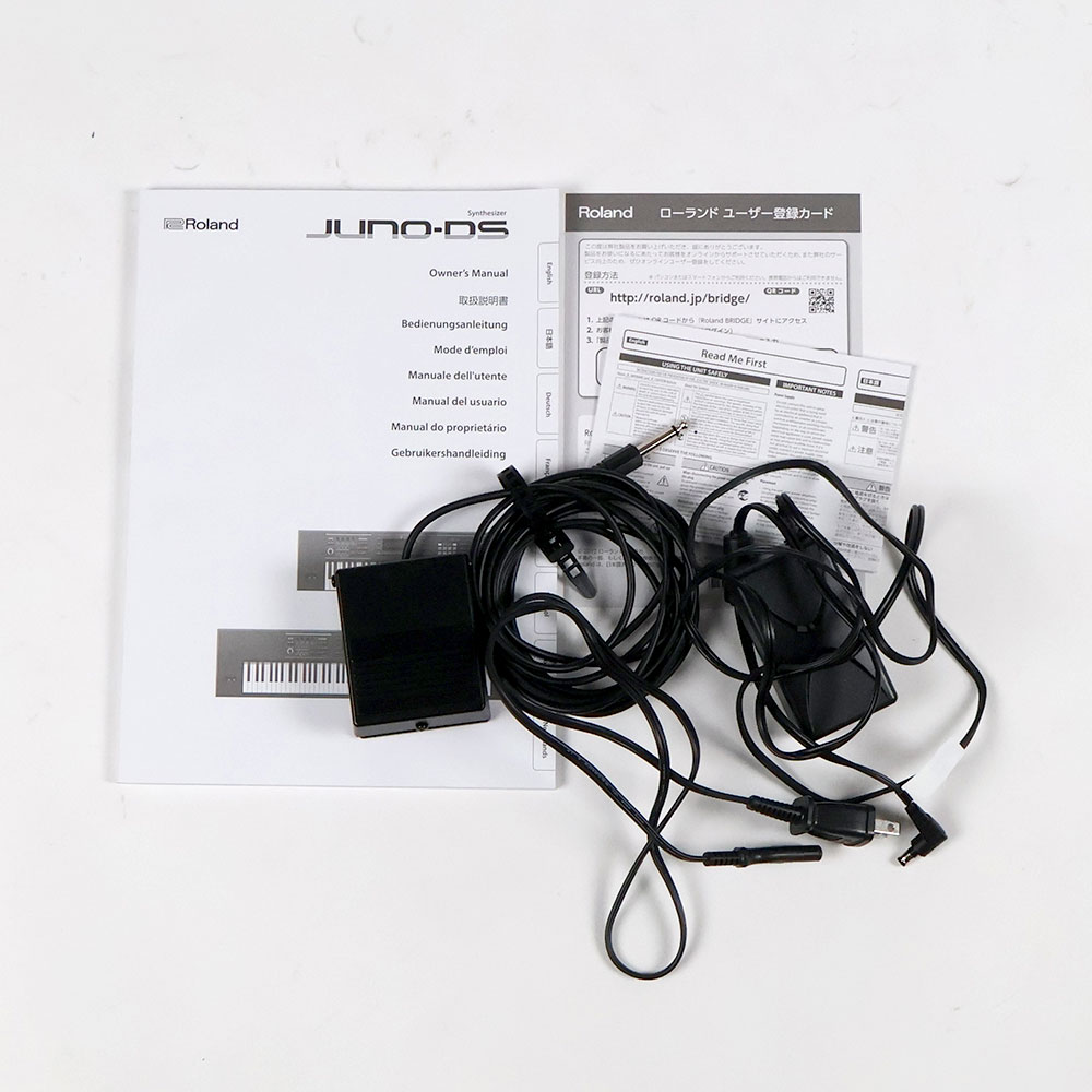 【中古】 シンセサイザー ROLAND JUNO-DS61 W 付属品