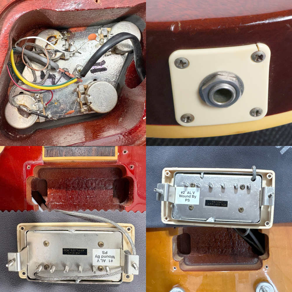 【中古】 エレキギター Gibson ’60s Les Paul Standard Heritage Cherry SunBurst 2006年製 ギブソン レスポールスタンダード バーストバッカーピックアップ搭載 内部