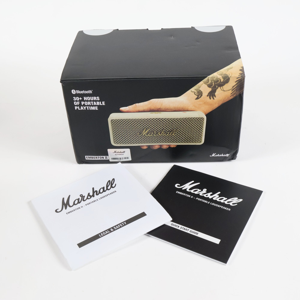 【中古】 MARSHALL Emberton II Cream Bluetooth ワイヤレススピーカー 付属品