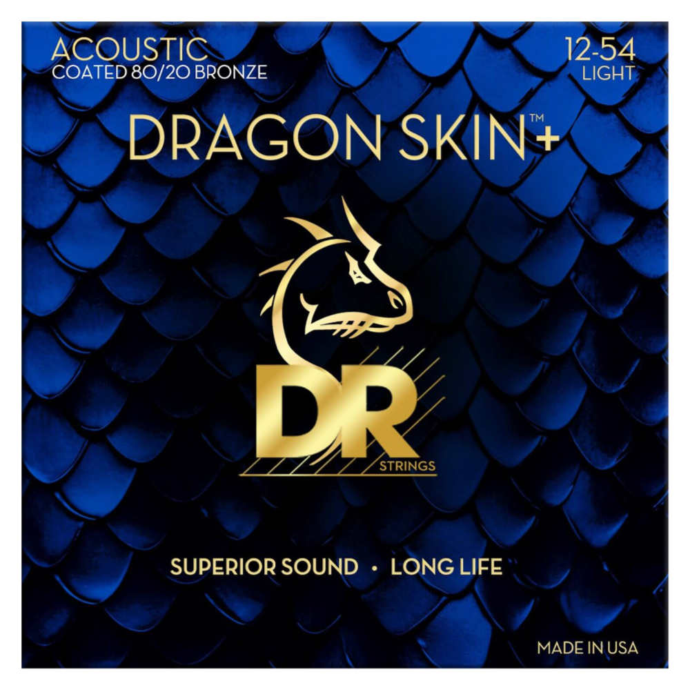 DR DRAGON SKIN＋ 80/20 Bronze DA8-12 LIGHT 極薄コーディング アコースティックギター弦