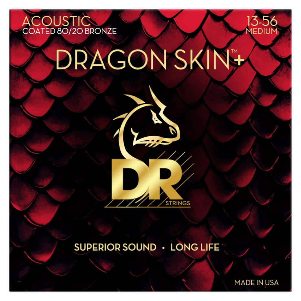 DR DRAGON SKIN＋ 80/20 Bronze DA8-13 MEDIUM 極薄コーディング アコースティックギター弦