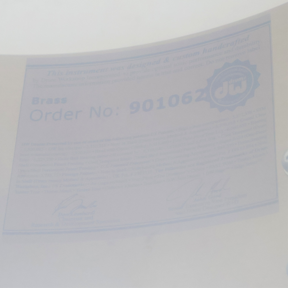 【中古】スネアドラム DW Collector’s Series Polished Brass Snare Drum 6.5x14 詳細画像