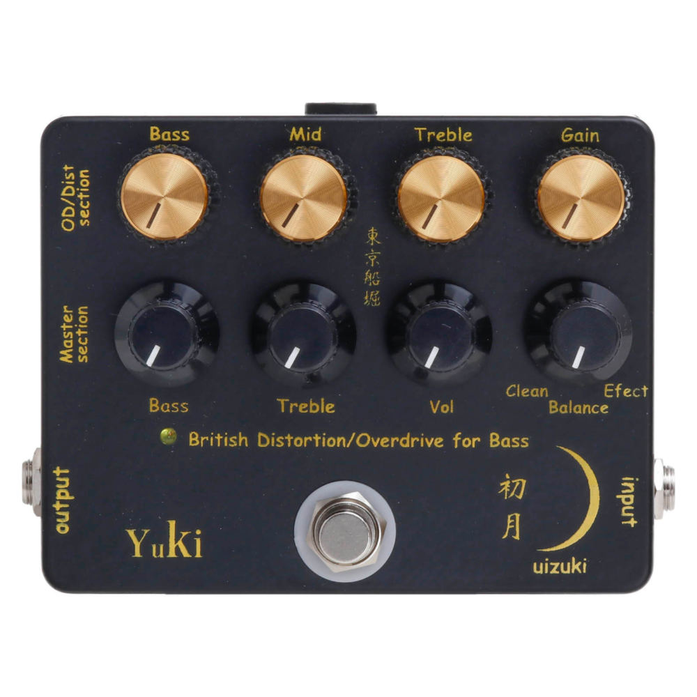 YUKI ユキ 初月-UIZUKI- ディストーション オーバードライブ ベース用エフェクター