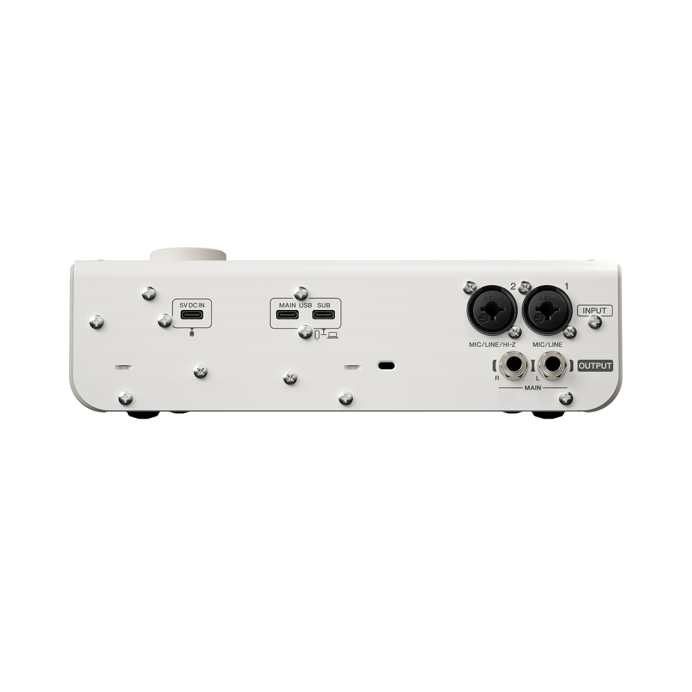 YAMAHA ヤマハ URX22 W URX Series Audio Interface 4in/2out USB-C オーディオインターフェース ホワイト リア画像