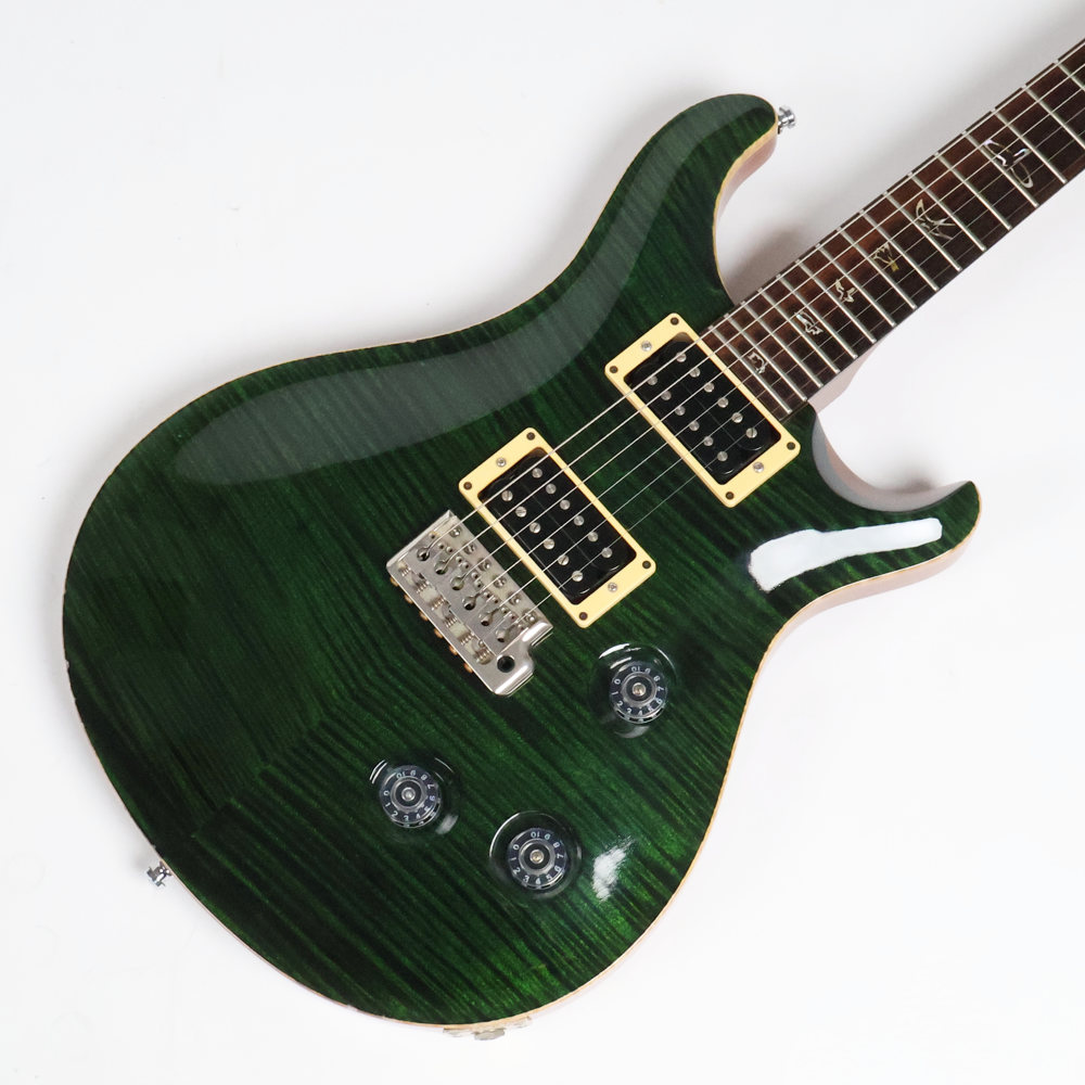 【中古】 エレキギター PRS Custom 24 10Top Ever Green 5way Rotary Sw. 2011年製 ポールリードスミス カスタム24 Paul Reed Smith HFS Vintage Bassピックアップ搭載 エバーグリーン ボディトップ