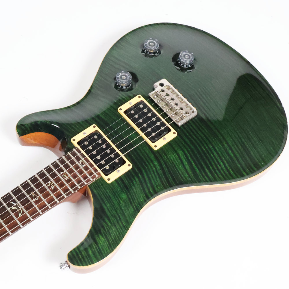 【中古】 エレキギター PRS Custom 24 10Top Ever Green 5way Rotary Sw. 2011年製 ポールリードスミス カスタム24 Paul Reed Smith HFS Vintage Bassピックアップ搭載 エバーグリーン ボディトップ