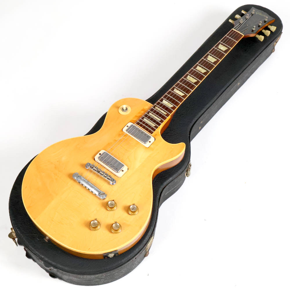 【中古】 エレキギター Gibson Les Paul Deluxe Natural 2nd 1970年代前期製 マホガニーネック ステッカーナンバードミニハムバッカー搭載 ギブソン レスポールデラックス