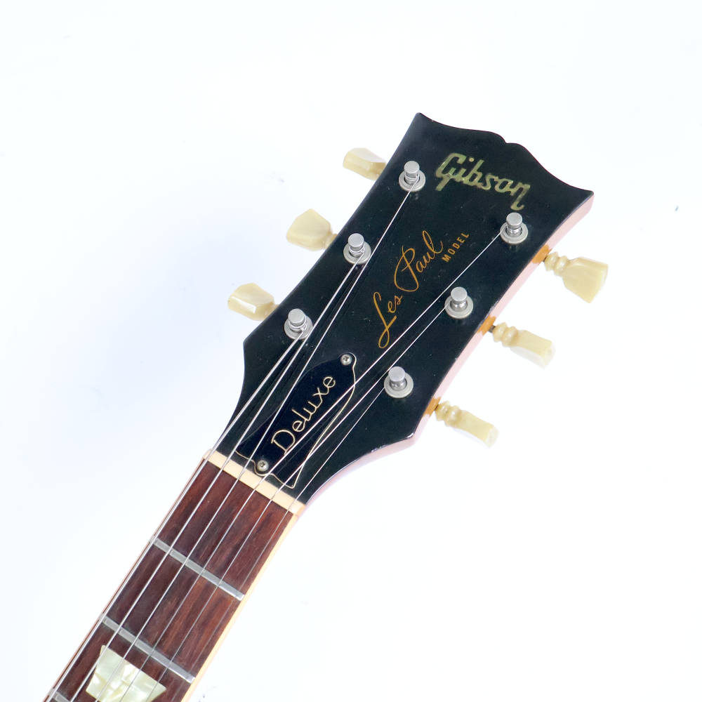 【中古】 エレキギター Gibson Les Paul Deluxe Natural 2nd 1970年代前期製 マホガニーネック ステッカーナンバードミニハムバッカー搭載 ギブソン レスポールデラックス ヘッド