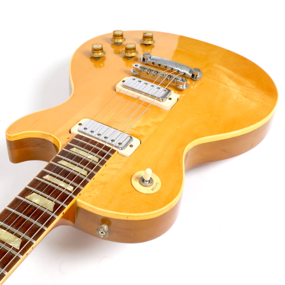【中古】 エレキギター Gibson Les Paul Deluxe Natural 2nd 1970年代前期製 マホガニーネック ステッカーナンバードミニハムバッカー搭載 ギブソン レスポールデラックス ネックジョイント側