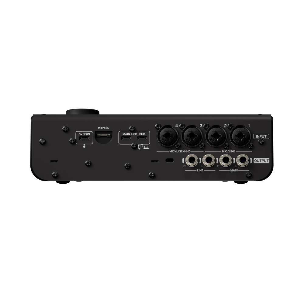 YAMAHA ヤマハ URX44 B URX Series Audio Interface 6in/4out USB-C オーディオインターフェース ブラック リア画像
