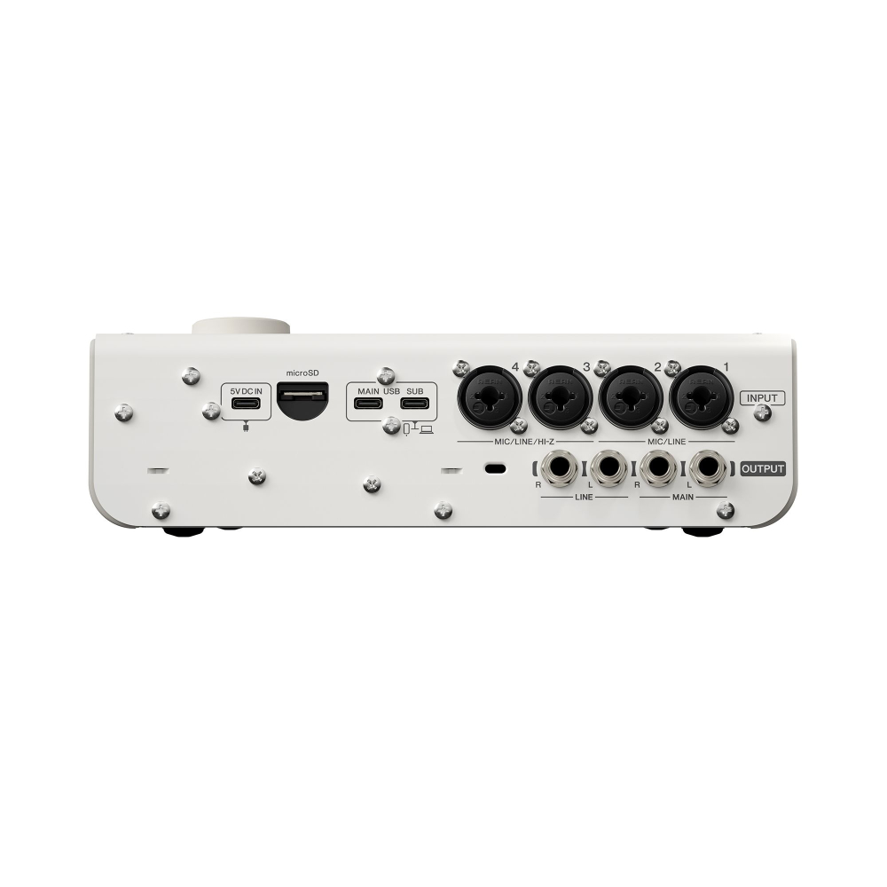 YAMAHA ヤマハ URX44 W URX Series Audio Interface 6in/4out USB-C オーディオインターフェース ホワイト リア画像