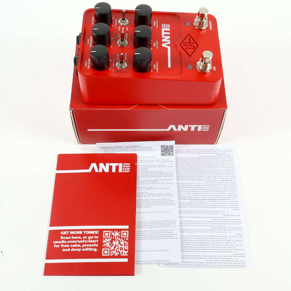 【中古】 Universal Audio ユニバーサルオーディオ UAFX ANTI 1992 High Gain Amp アンプシュミレーター ギターエフェクター 付属品