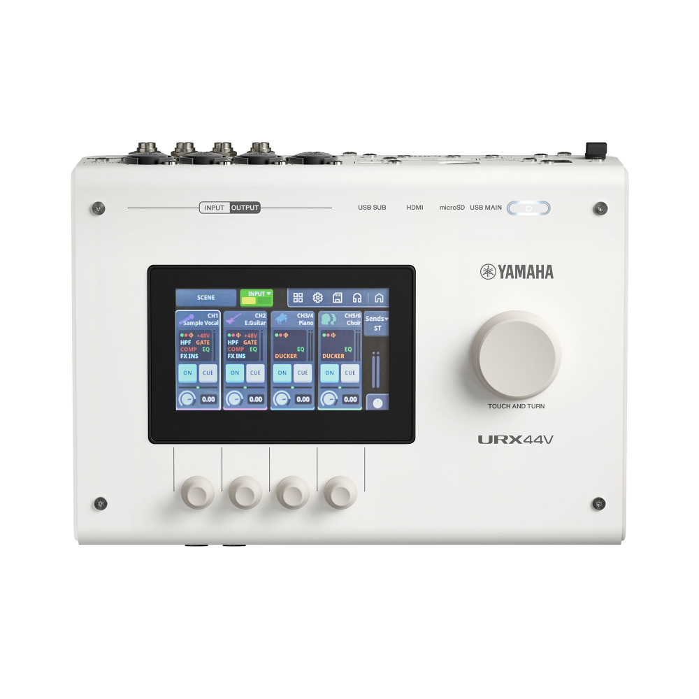 YAMAHA ヤマハ URX44V W URX Series Audio/Video Interface 6in/4out USB-C オーディオインターフェース ホワイト
