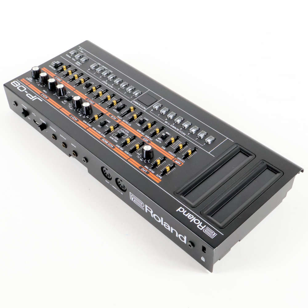 【中古】 シンセサイザー Roland Boutique JP-08 JUPITER-8を小型化したデスクトップシンセサイザー 左サイド