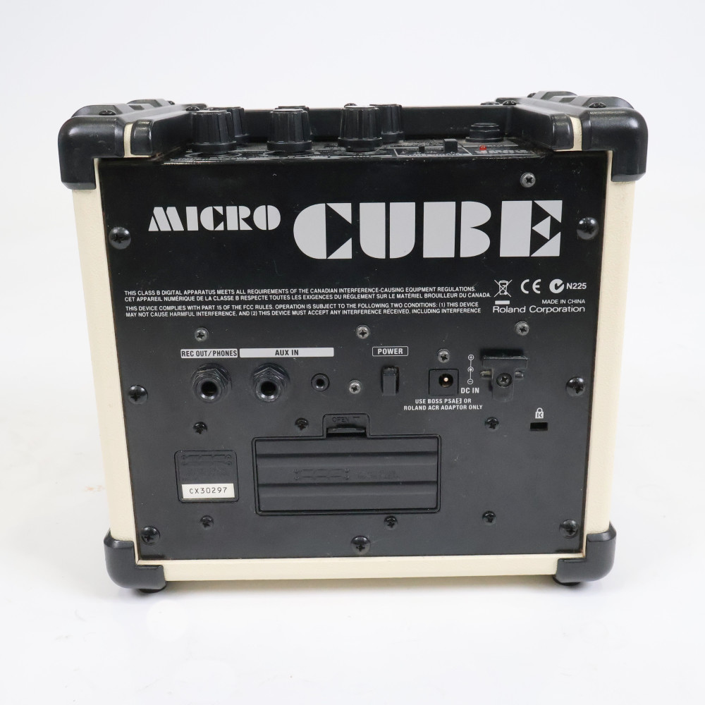 【中古】 ギターアンプ Roland ローランド MICRO CUBE WHITE コンボアンプ 詳細画像