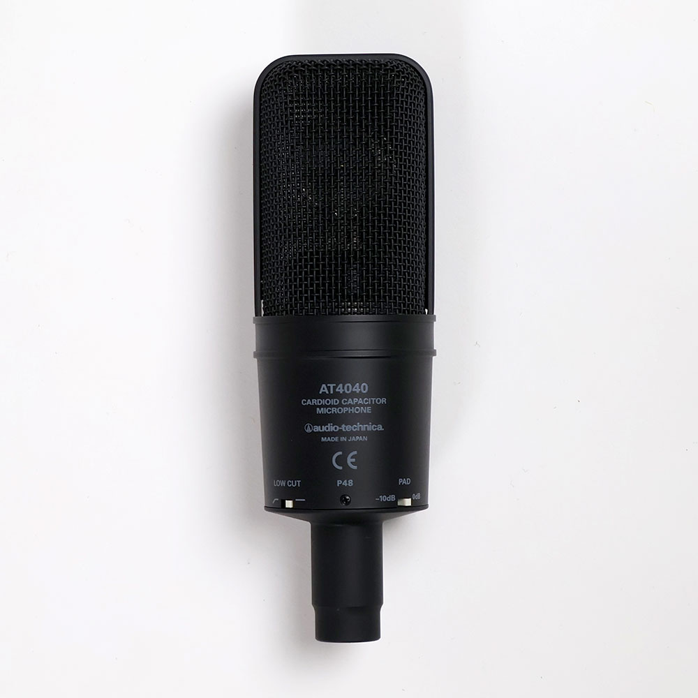 【中古】オーディオテクニカ コンデンサーマイク AUDIO-TECHNICA AT4040 オーテク マイクロフォン 背面
