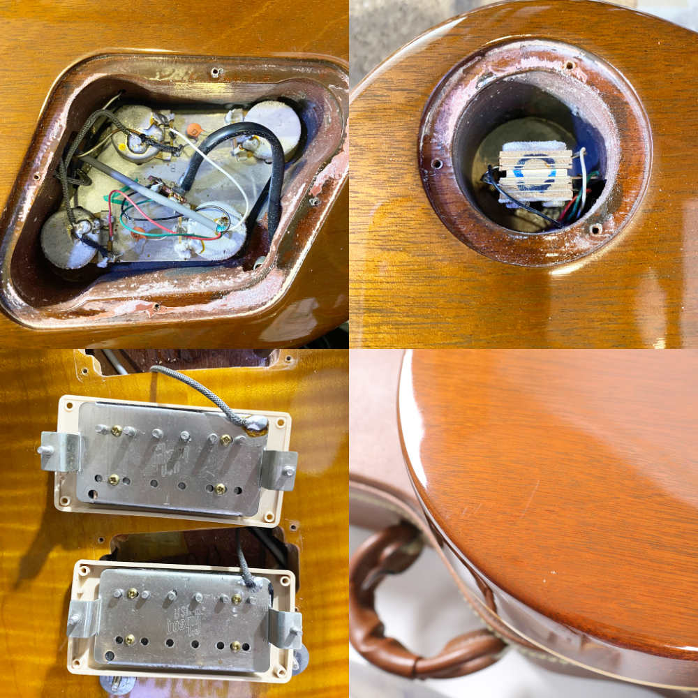 【中古】 エレキギター Gibson Les Paul Classic Premium Plus Honey Burst 2001年製 ギブソン レスポールクラシックプレミアムプラス 内部 傷 