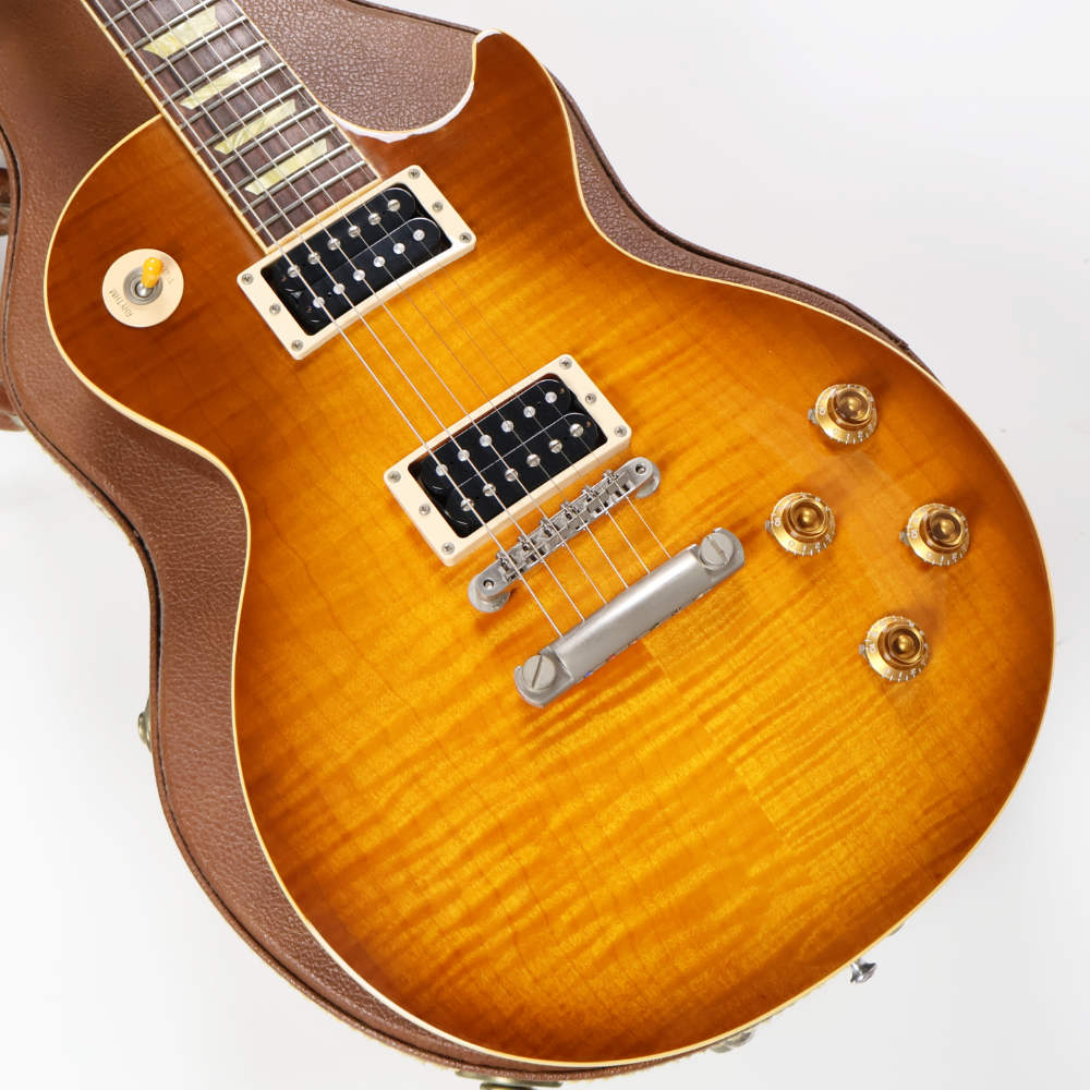 【中古】 エレキギター Gibson Les Paul Classic Premium Plus Honey Burst 2001年製 ギブソン レスポールクラシックプレミアムプラス ボディ画像