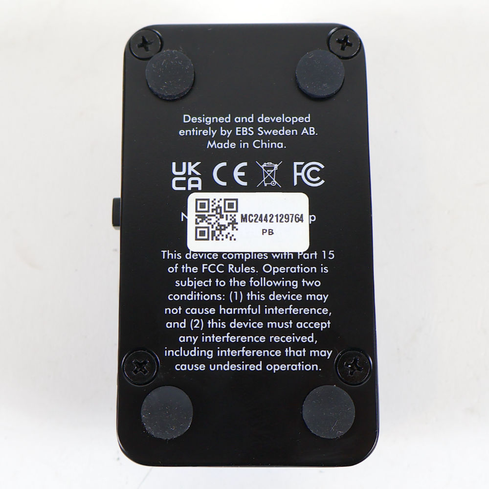 【中古】 ベース用エフェクター コンプレッサー EBS MULTICOMP BLUE LABEL マルチコンプ ブルーラベル 裏面