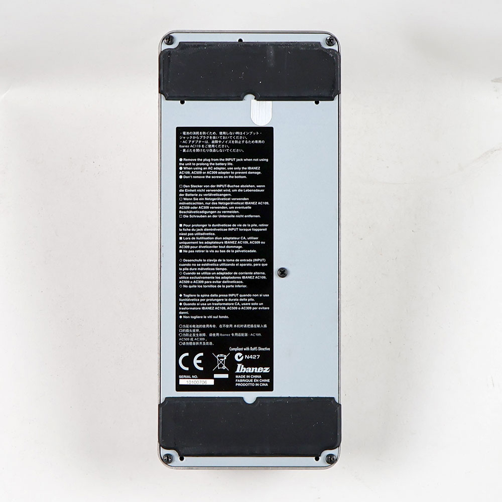 【中古】 ワウペダル エフェクター IBANEZ WD7 JUNIOR ギターエフェクター 裏面