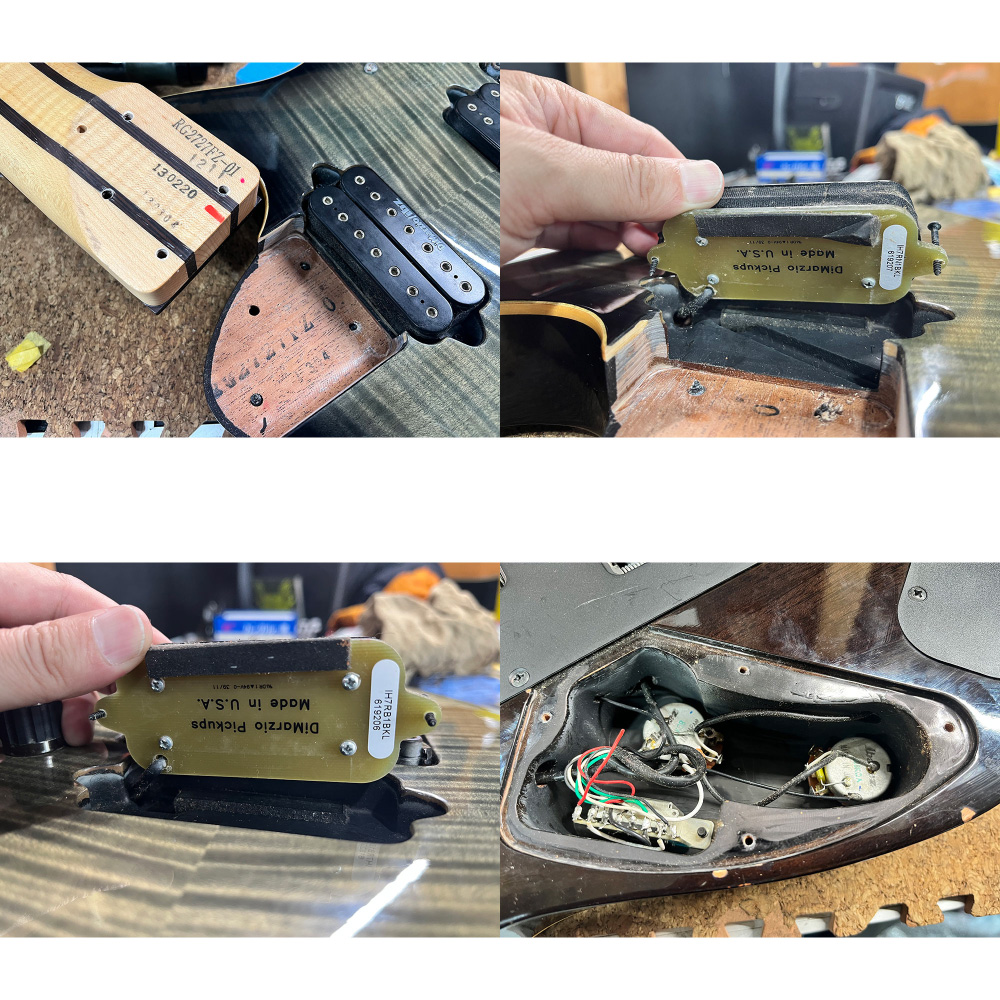 【中古】 エレキギター 7弦 IBANEZ RG2727FZ TBK(Transparent Black) 2013年製 Prestige 日本製 MADE IN JAPAN ピックアップ