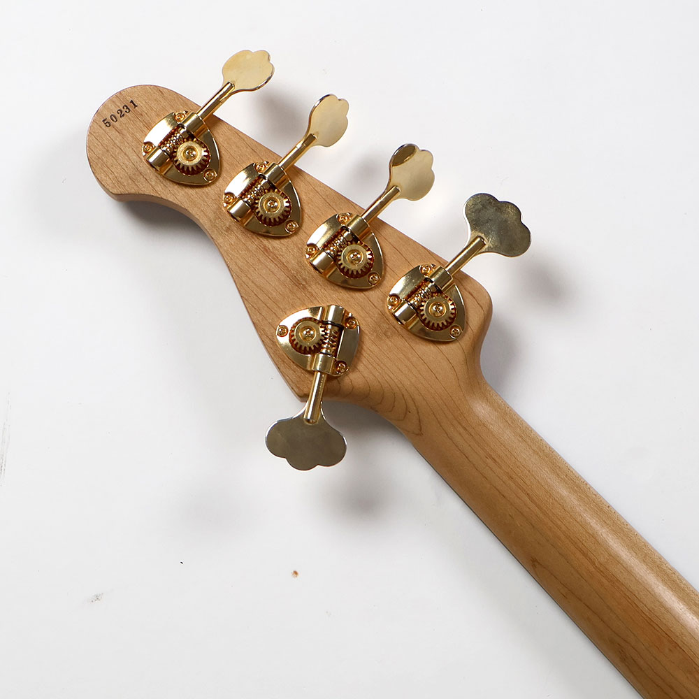 【中古】 エレキベース MOON JJ-5-230B WN/E GO Walnut Natural オイルフィニッシュ Bartolini XTCTプリアンプ搭載 ムーン ヘッド