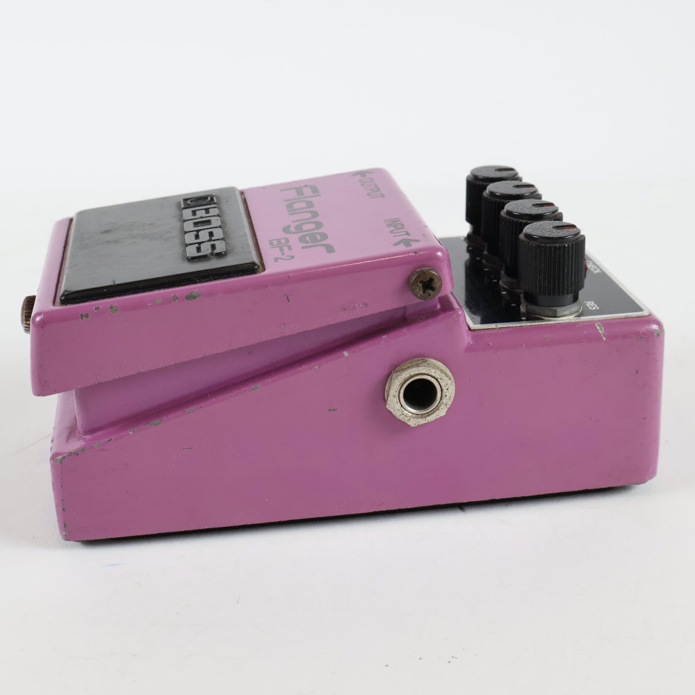 【中古】 フランジャー BOSS BF-2 Flanger Made in Japan 銀ネジ ボス ギターエフェクター 側面