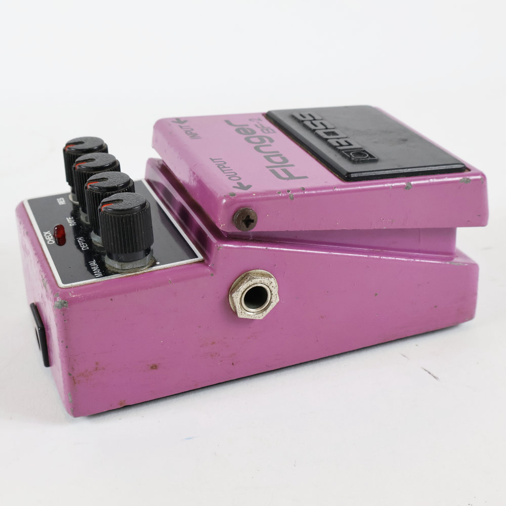 【中古】 フランジャー BOSS BF-2 Flanger Made in Japan 銀ネジ ボス ギターエフェクター 側面