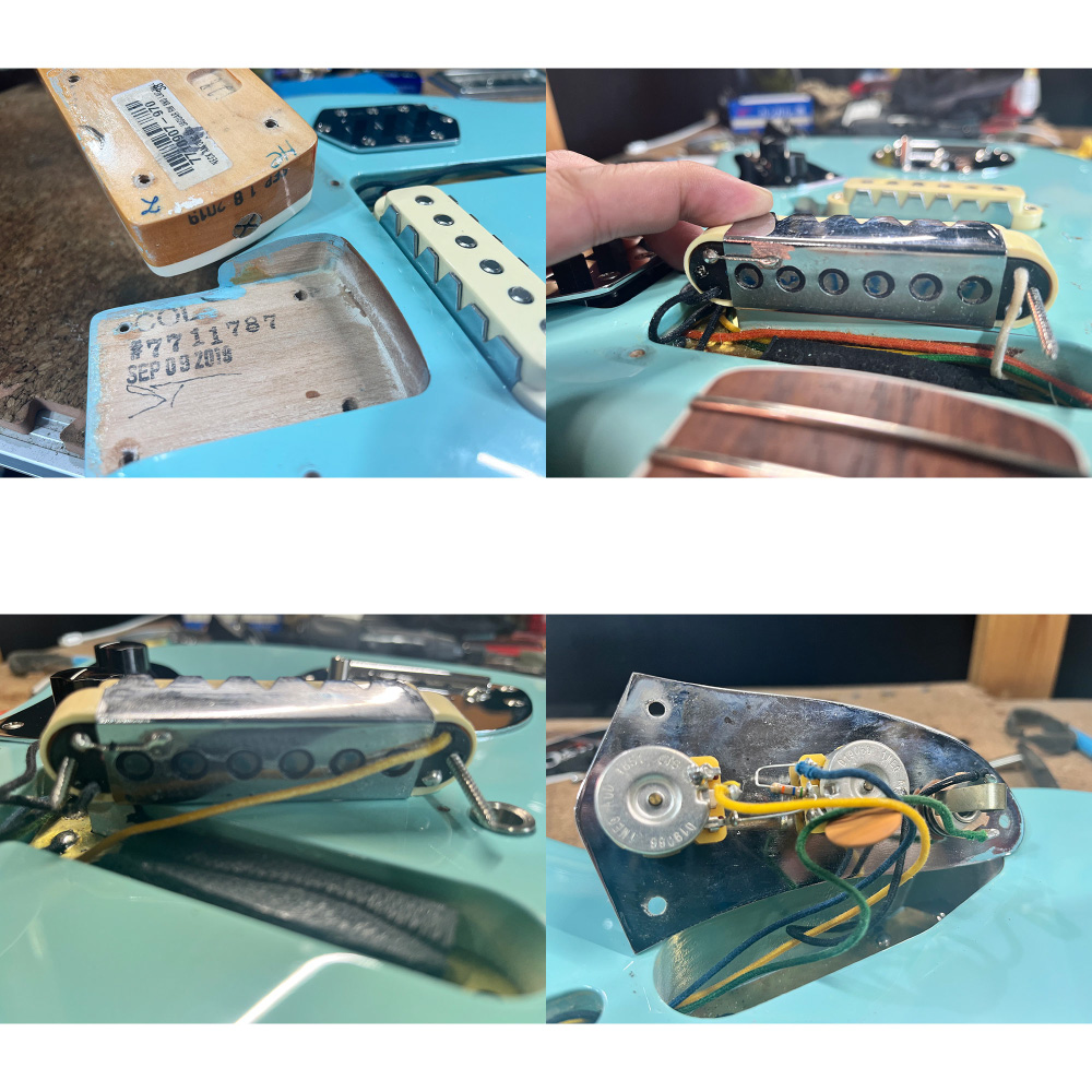【中古】 エレキギター Fender American Original ’60s Jaguar Rosewood Fingerboard Daphne Blue Mastery Bridge Mod.  2019年製 フェンダー ジャガー ダフネブルー ピックアップ、ネック