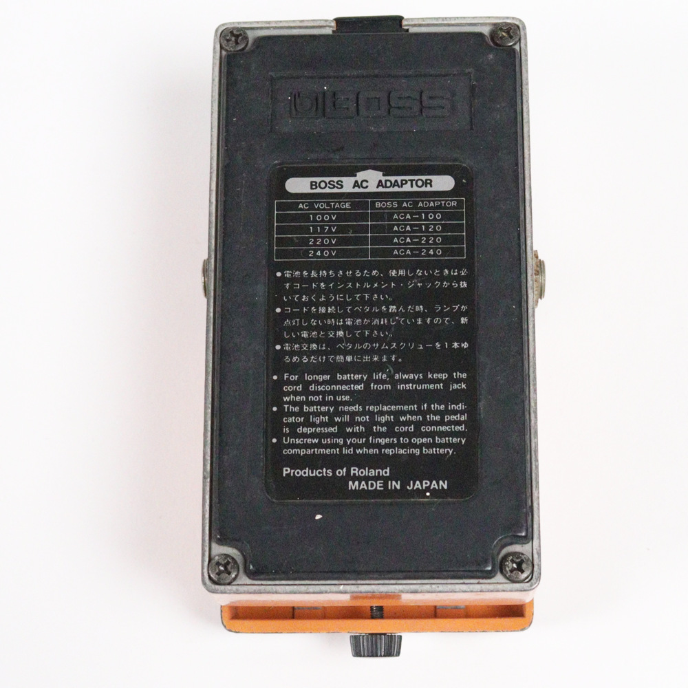 【中古】 ディストーション エフェクター BOSS DS-1 Distortion Made in Japan ギターエフェクター 裏面