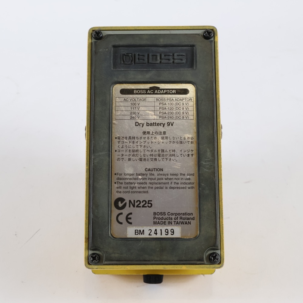 【中古】 オーバードライブ エフェクター BOSS OD-3 Over Drive ギターエフェクター 裏面