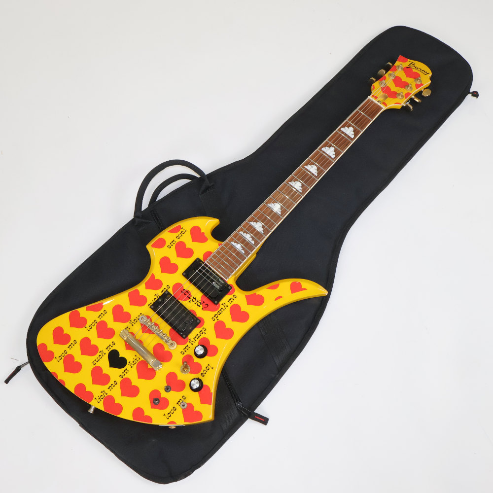 【中古】 BURNY by FERNANDES MG-145S HY hideモデル Yellow Heart イエローハート エレキギター