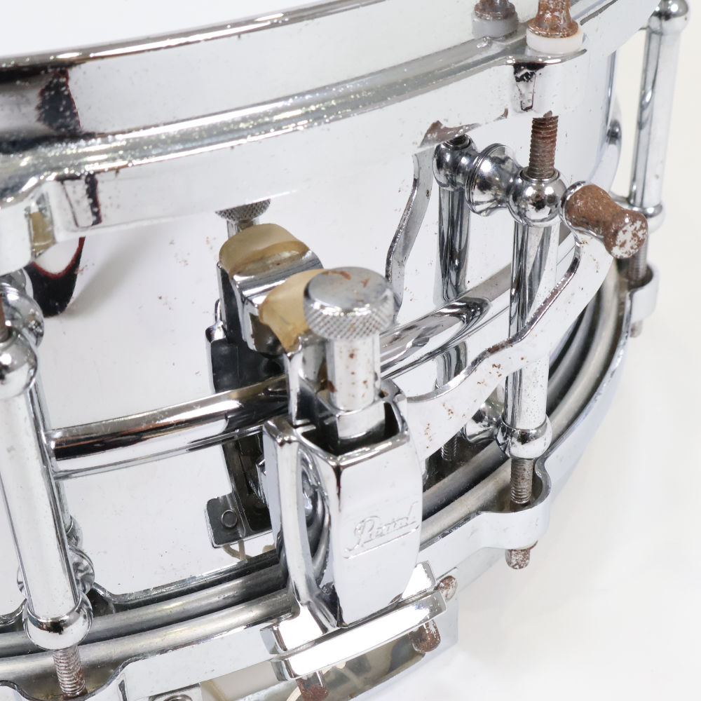 【中古】 スネアドラム パール Pearl SensiTone Steel Custom Alloy 14x5.5 スチールシェル 詳細画像