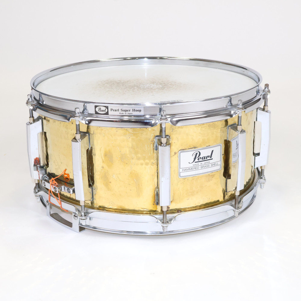 【中古】 スネアドラム パール Pearl BH-5214 Hammered Brass Shell 14x5.5 Made in Japan