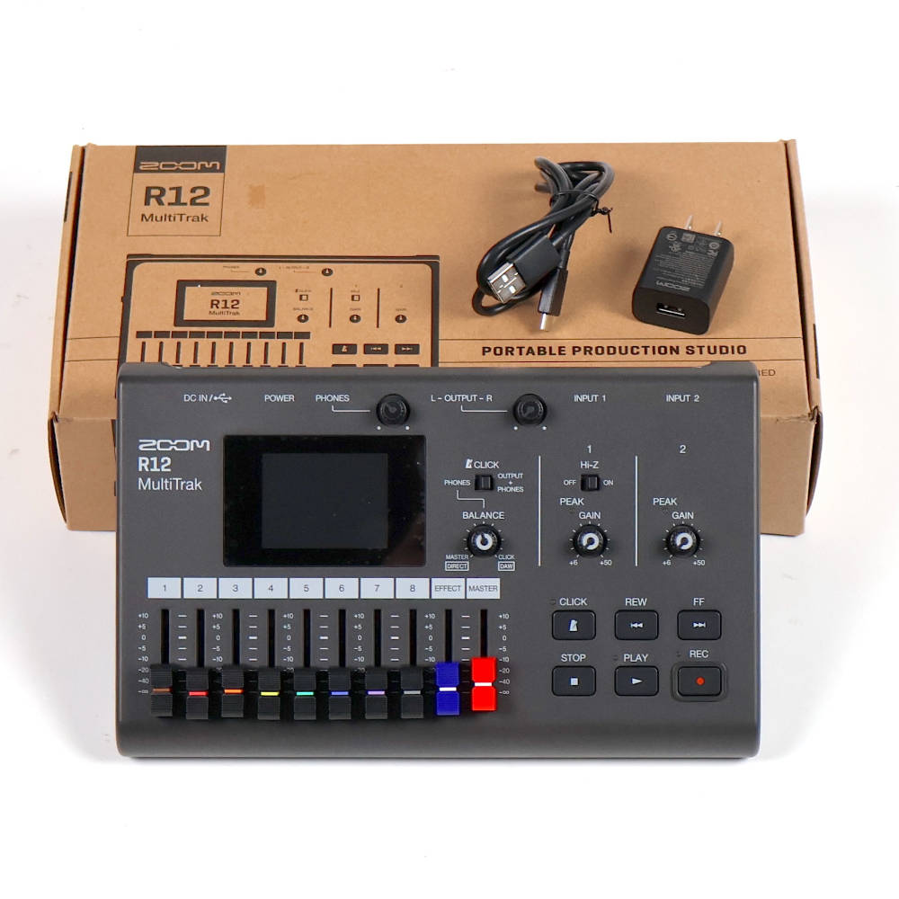 【中古】 ZOOM R12 マルチトラックレコーダー タッチ操作対応 8トラック仕様