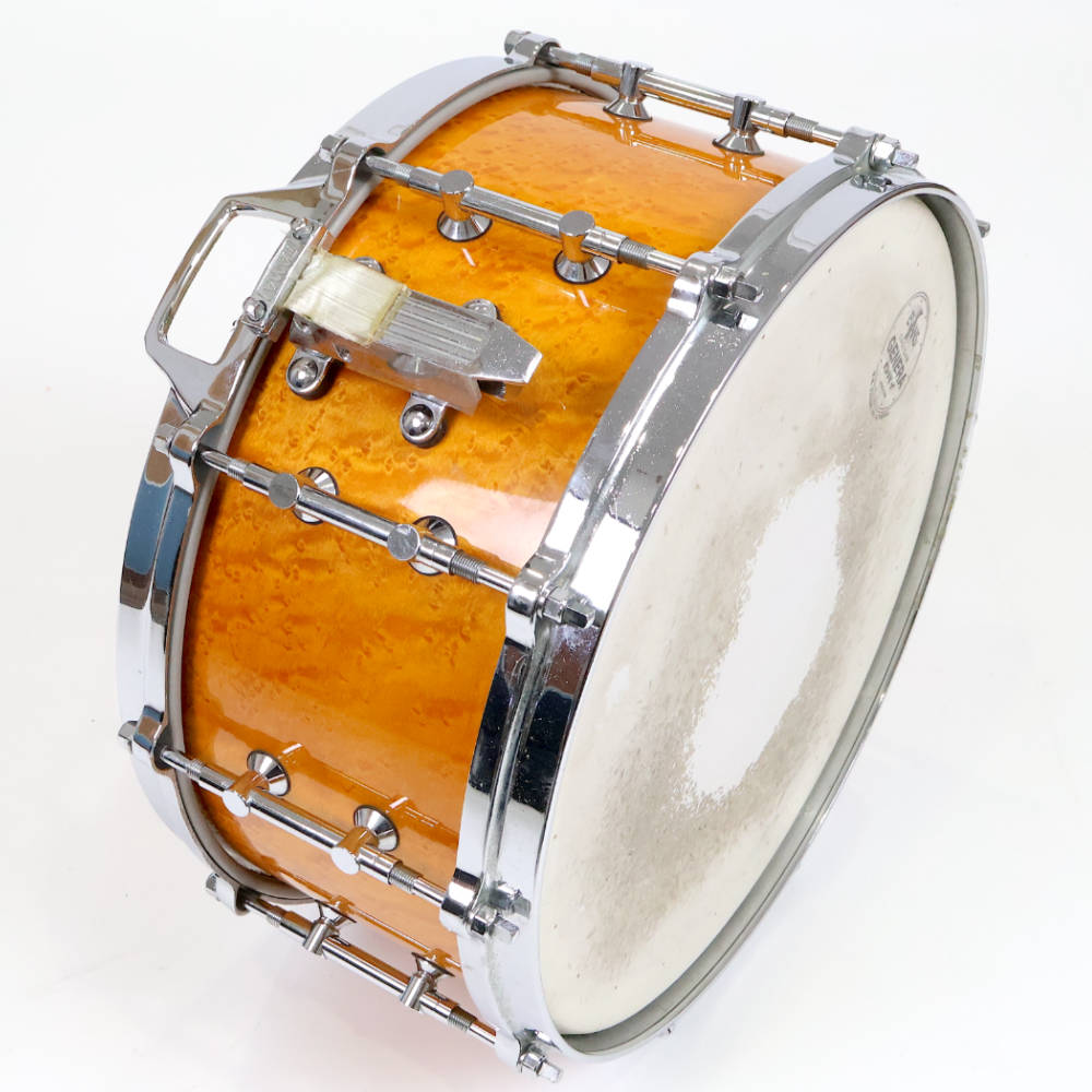 【中古】 スネアドラム タマ TAMA BE346 BIRD’S EYE ALL MAPLE SNARE DRUMS 14x6.5 Made in Japan サイド