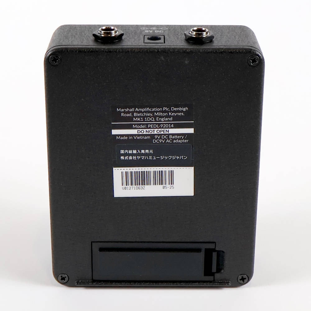 【中古】 Marshall マーシャル JVM オーバードライブ ディストーション ギターエフェクター 裏面