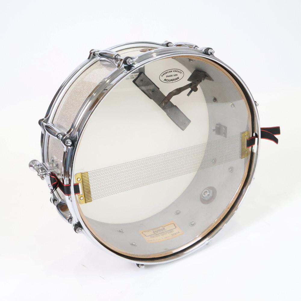 【中古】 スネアドラム グレッチ GRETSCH #4157 NAME BAND 14x5.5 ROUND BADGE 1960s ビンテージスネア 詳細画像